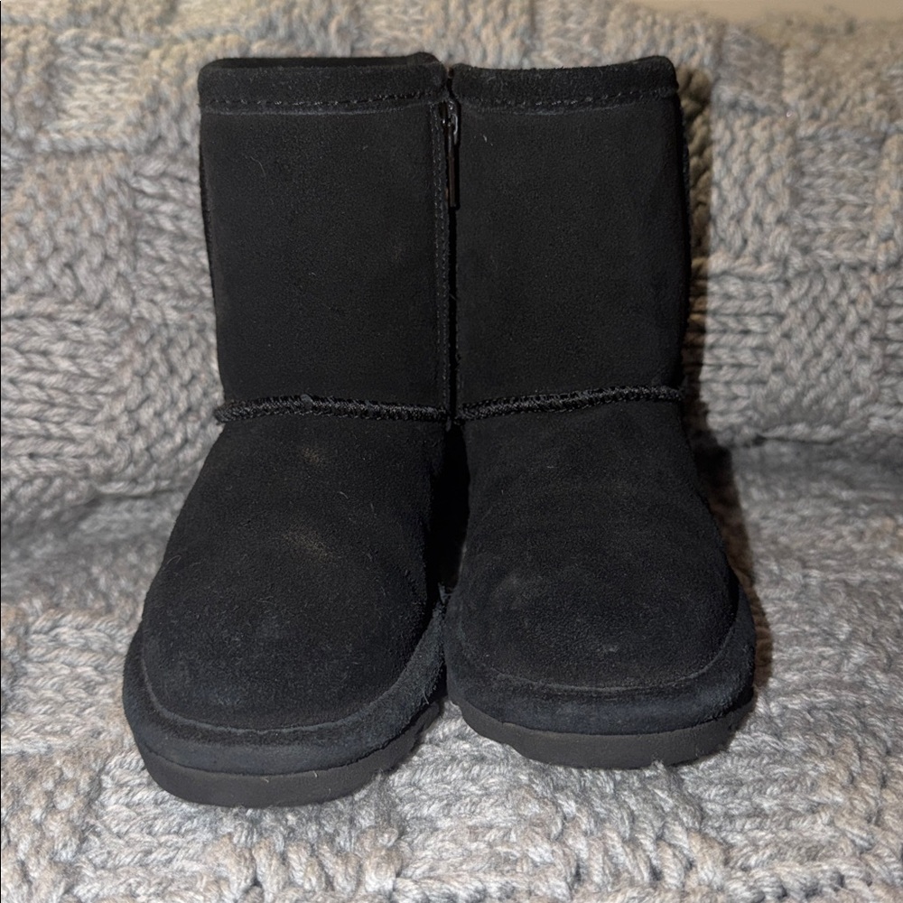 BearPaw Kids Black Suede Boots